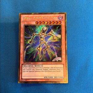 Yugioh Card Gimmick Puppet Magnet Doll Dark Type Monster 1st Edition Shiny 1996